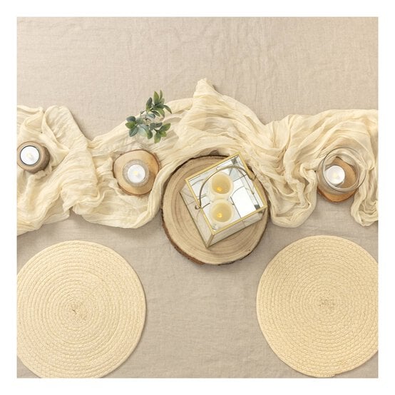 Create & Celebrate White Draping Fabric 4m x 90cm image number 1