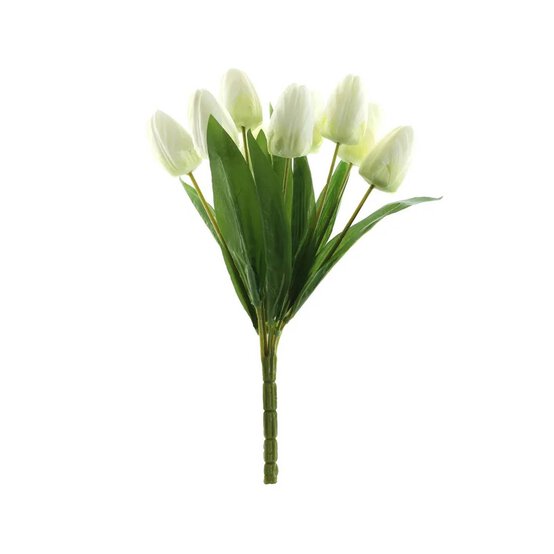 White Tulip Bouquet 40cm image number 1