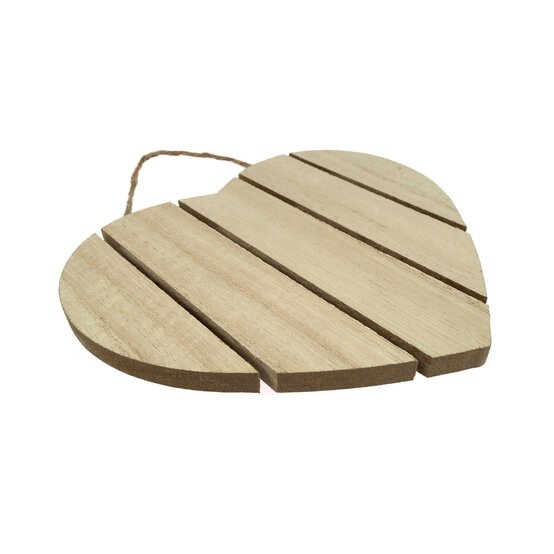 Wooden Heart Wall Plaque 15cm image number 2