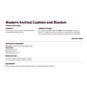 Knitcraft Modern Knitted Cushion and Blanket Digital Pattern 0289 image number 3