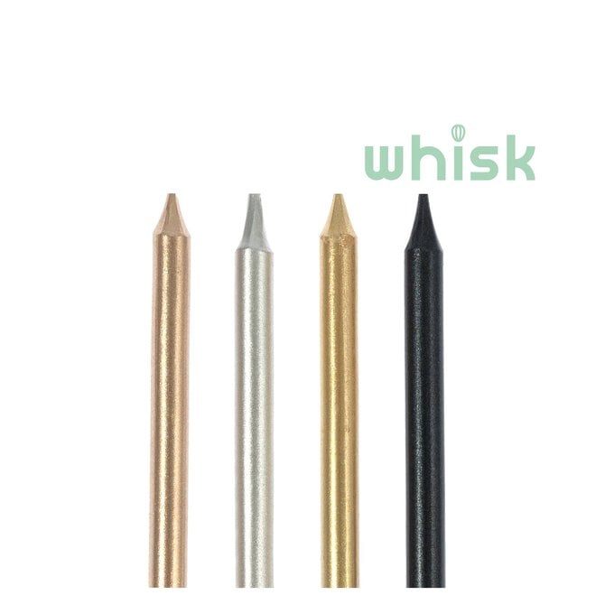Whisk Assorted Metallic Candles 24 Pack image number 1