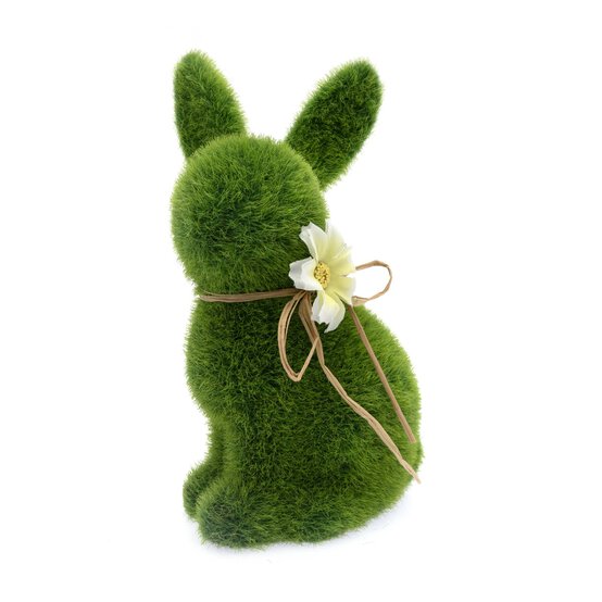 Faux Grass Bunny with Flower 15.5cm image number 3
