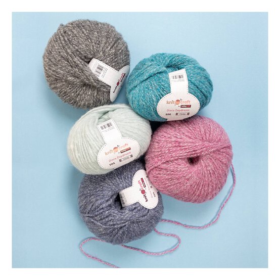 Knitcraft Grey Disco Daydream Chunky Yarn 50g image number 4