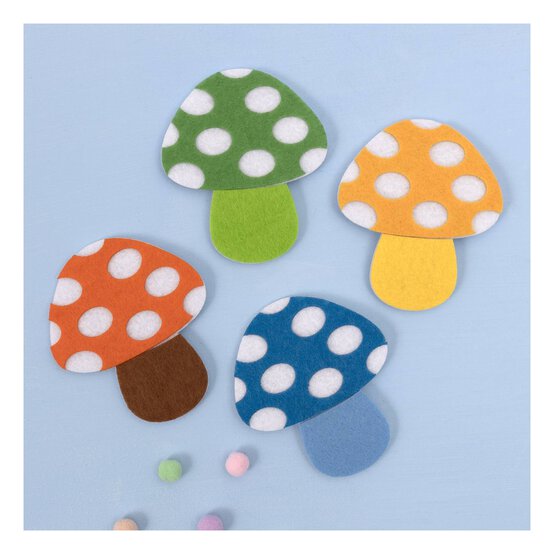 Felt Mushrooms 4 Pack image number 1