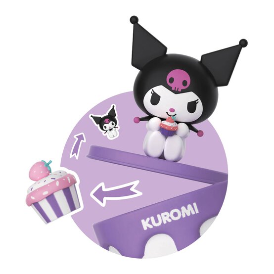 YuMe Hello Kitty and Friends 50th Anniversary Kuromi Figure image number 3