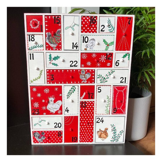Mixed Wooden Advent Calendar Drawers image number 7