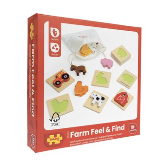 Bigjigs Farm Find and Feel Puzzle