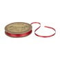 Poppy Red Double-Faced Satin Ribbon 3mm x 5m image number 1