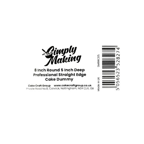 Round Cake Dummy 8 x 5 Inches image number 4