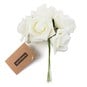 Ivory Open Rose Bouquet 8 Stems image number 1