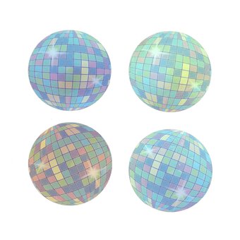Disco Ball Card Toppers 4 Pack 