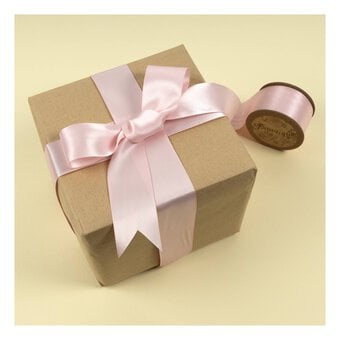 Light Pink Double-Faced Satin Ribbon 36mm x 5m image number 3