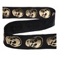 Gold Skull Wire Edge Printed Ribbon 63mm x 3m image number 2