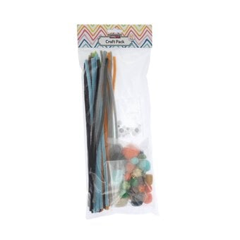 Safari Pipe Cleaners and Poms Craft Pack 80 Pieces image number 4