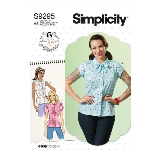 Simplicity Women&rsquo;s Top Sewing Pattern S9295 (6-14) image number 1