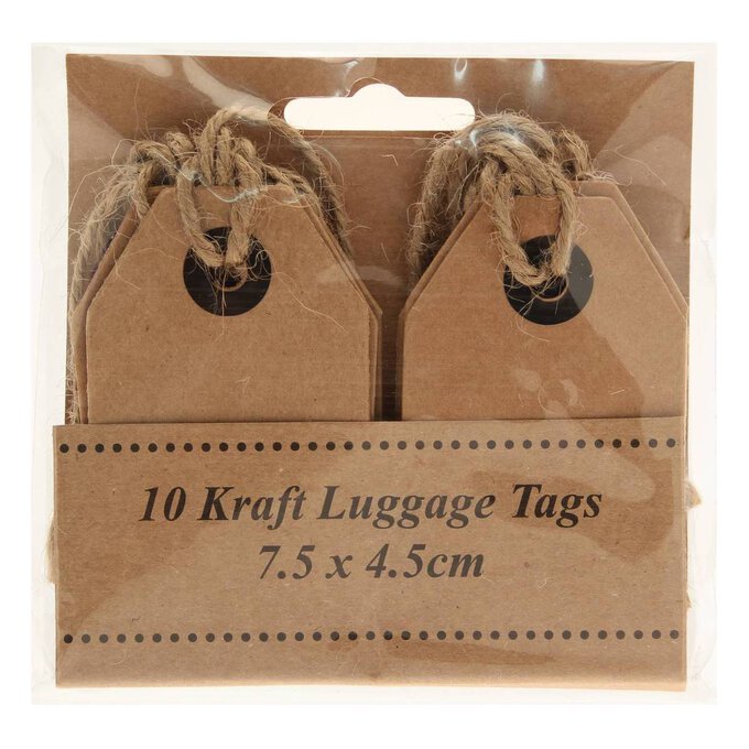 Kraft Luggage Tags 10 Pack
