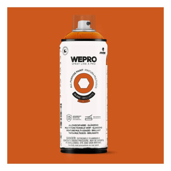 MTN WEPRO Phoenix Orange Gloss All-Purpose Paint 400ml image number 1