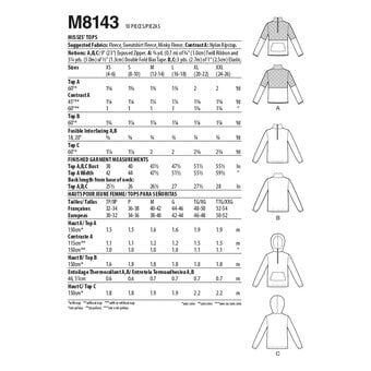 McCall’s Hudson Tops Sewing Pattern M8143 (L-XXL)