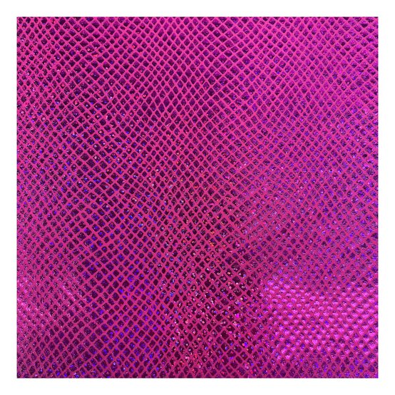 Pink Anaconda Holo Foil Poly Spandex Fabric by the Metre image number 2