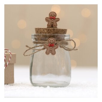 Glass Jar with Gingerbread 10cm 