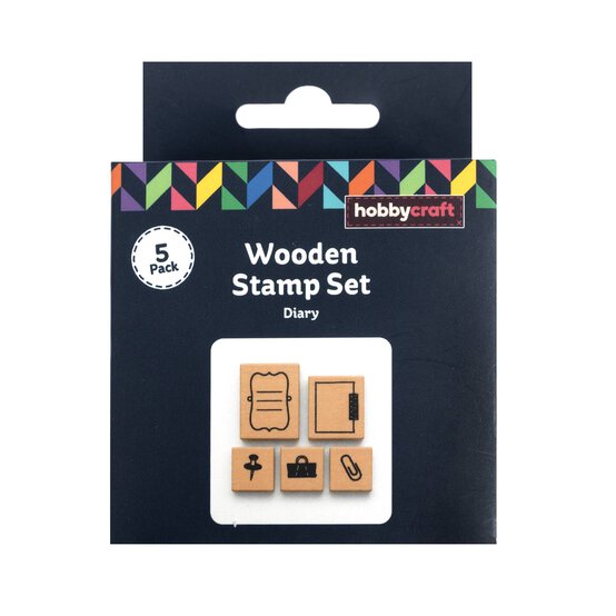 Diary Wooden Stamps 5 Pack image number 3