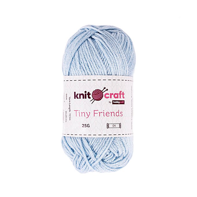 Knitcraft Light Blue Tiny Friends Yarn 25g image number 1