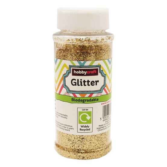 Gold Biodegradable Glitter Shaker 80g