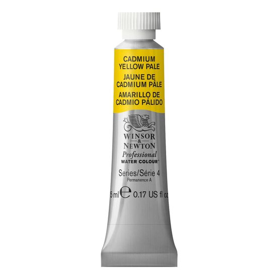 Winsor & Newton Cadmium Pale Yellow Professional Watercolour Tube 5ml image number 1