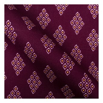 Mini Diamond Purple Single Cotton Fat Quarter image number 2