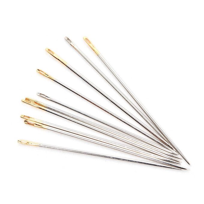 Hemline Gold Quilting Hand Needles 10 Pack image number 1