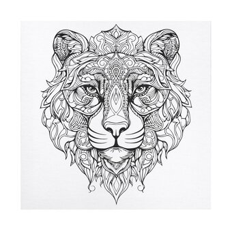 Tiger Colour-in Canvas