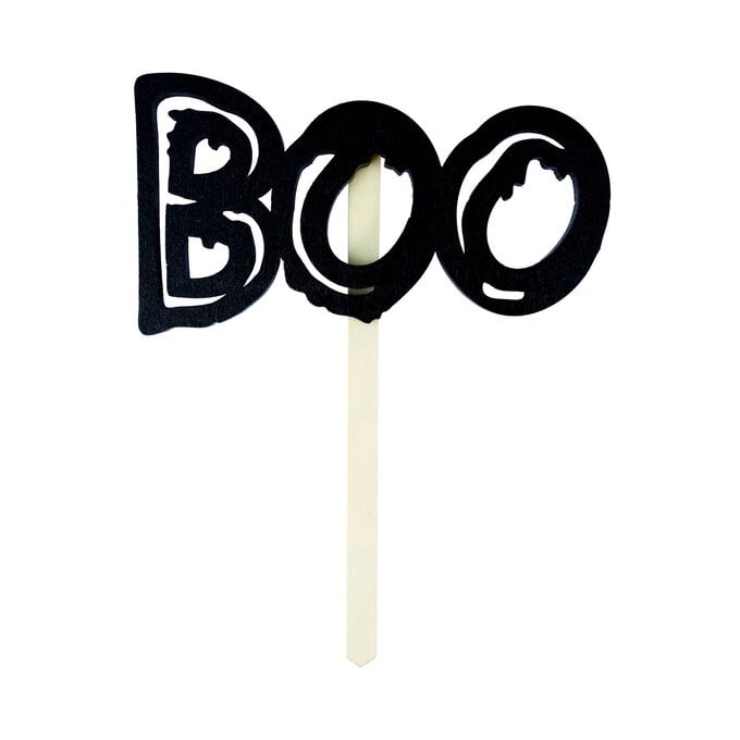 Wooden Boo Pick 12.5cm  image number 1