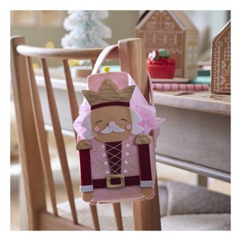 Pink Nutcracker Felt Bucket