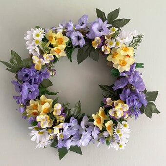 How to Make a Spring Wreath with Floral Picks