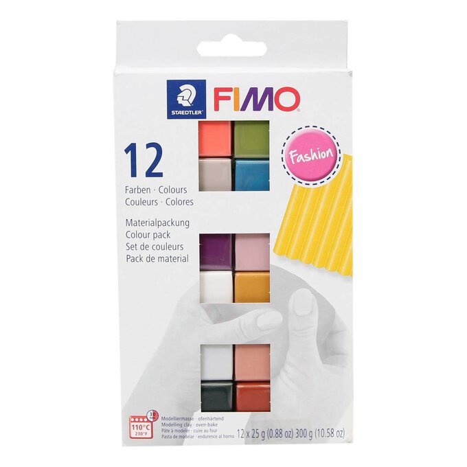 Fimo Fashion Modelling Clay Set 25g 12 Pack image number 1
