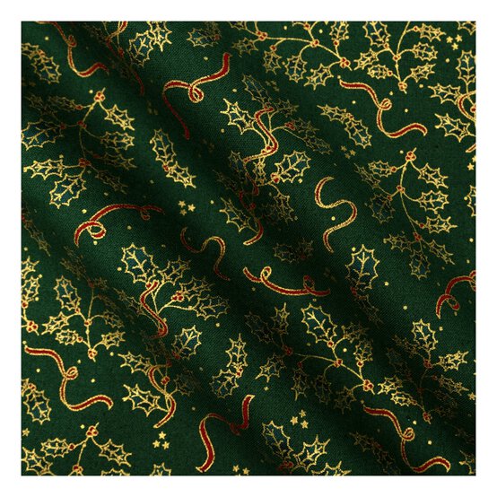 Metallic Holly Fat Quarters 4 Pack image number 5