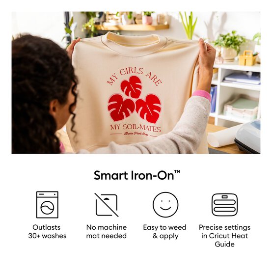Cricut Plum Smart Iron-On 13 x 36 Inches image number 5