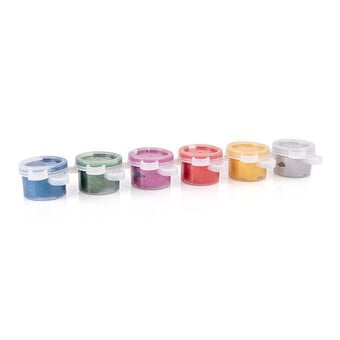 Metallic Fabric Paint Pots 5ml 6 Pack image number 2