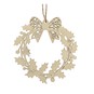 Hanging Wooden Wreath Decoration 10cm image number 2