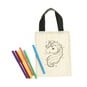 Unicorn Colour-In Canvas Bag image number 1