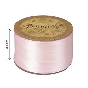Light Pink Double-Faced Satin Ribbon 36mm x 5m image number 4
