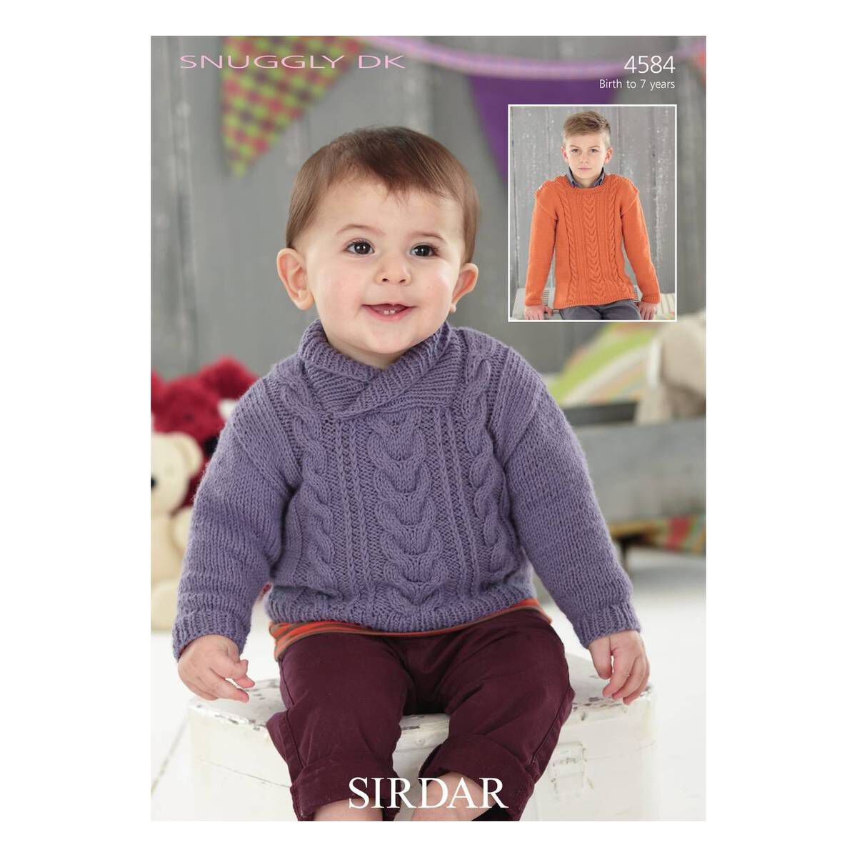 Sirdar Snuggly DK Boys' Sweaters Digital Pattern 4584 Hobbycraft