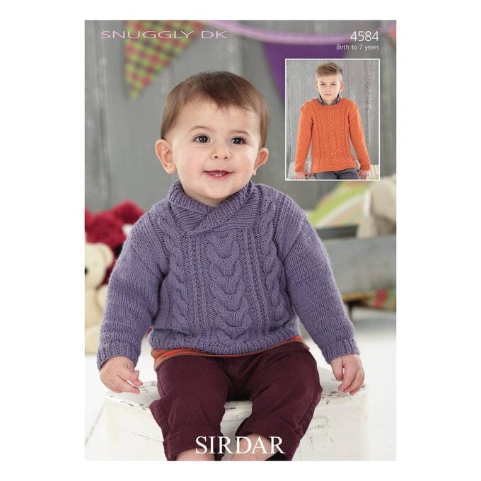Sirdar Snuggly DK Boys' Sweaters Digital Pattern 4584 image number 1
