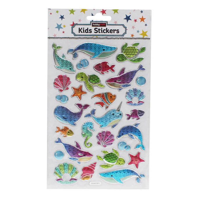 Whale Embossed Foil Stickers | Hobbycraft