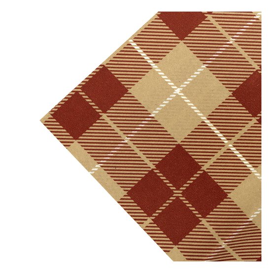 Red Check Tissue Paper 50cm x 75cm 6 Pack image number 3