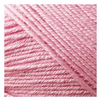 Women's Institute Pink Soft and Silky 4 Ply Yarn 100g image number 2