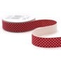 Red Printed Cotton Ribbon 15mm x 5m image number 3