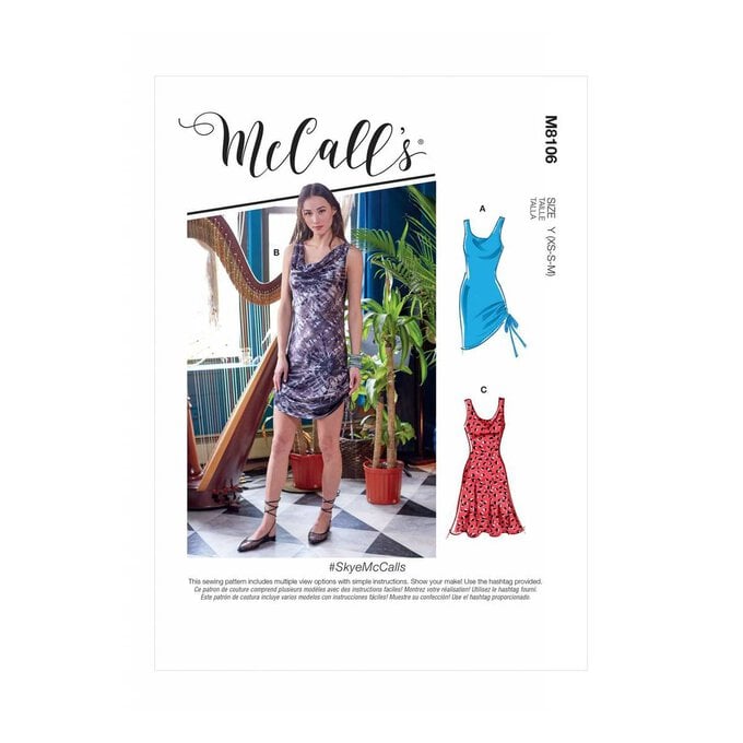 McCall’s Skye Dress Sewing Pattern M8106 (XS-M) image number 1