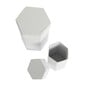 White Mache Hexagon Nesting Boxes 2 Pack image number 2