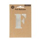 Silver Foil Letter F Balloon image number 3